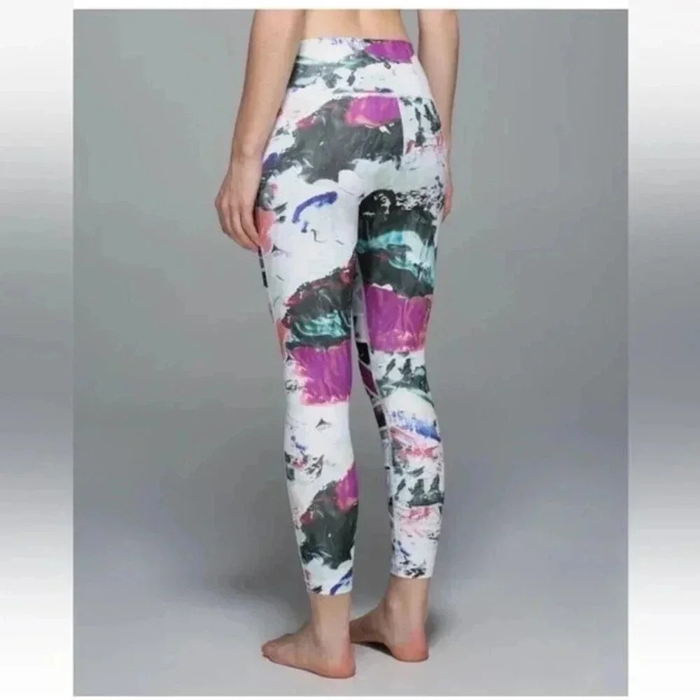 Lululemon High Times Pant Full-On Luon Pigment Wave Multi Biggie Pigment Wave  6